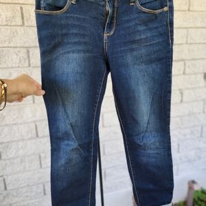 Free People Dark Blue Skinny Jeans